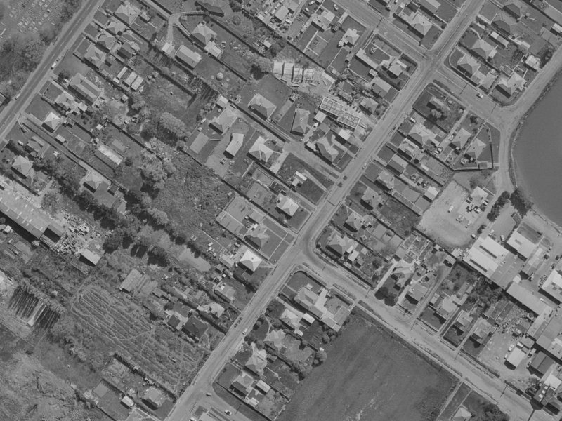 90 Bamford Street from the air, 1970-1974
