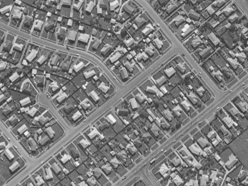 50 West-Watson Avenue from the air, 1970-1974