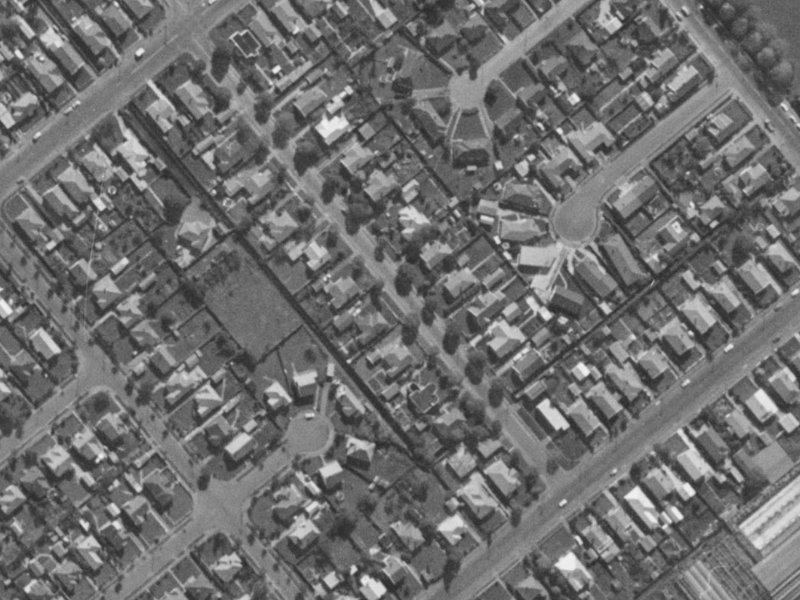 16 Therese Street from the air, 1970-1974