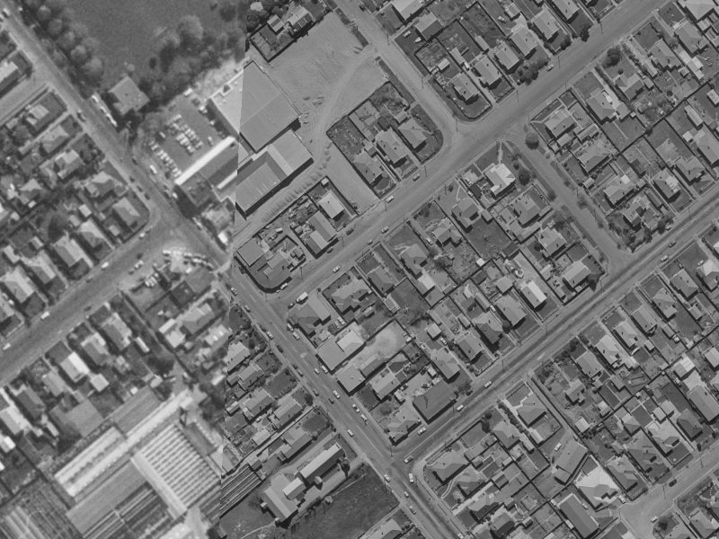 10A Athelstan Street from the air, 1970-1974