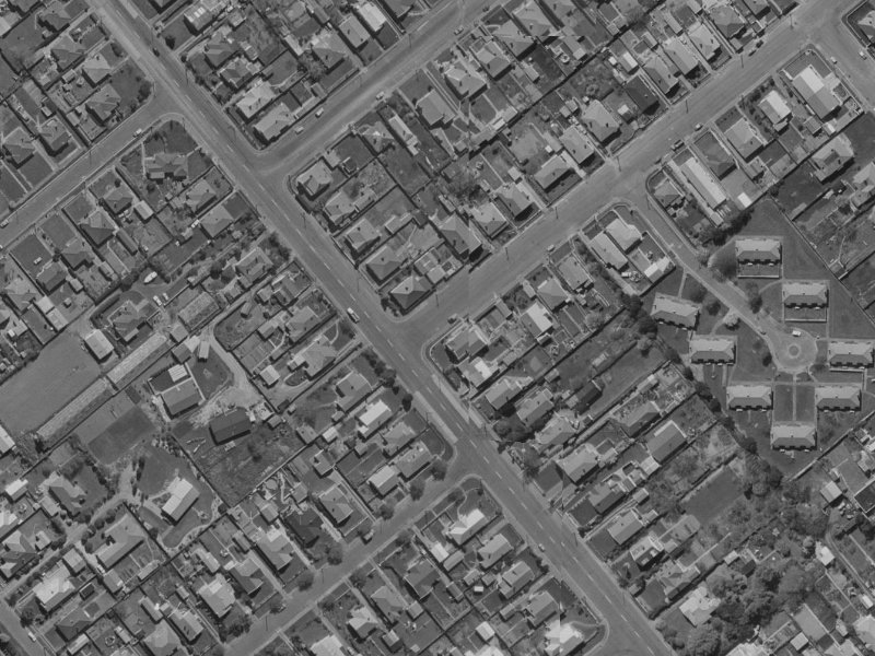 84 Selwyn Street from the air, 1970-1974