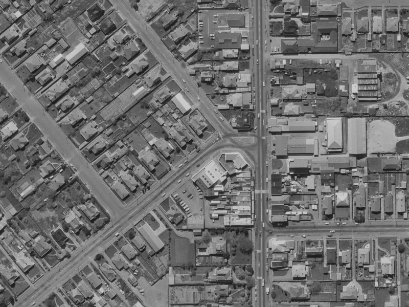 150 Somerfield Street from the air, 1970-1974