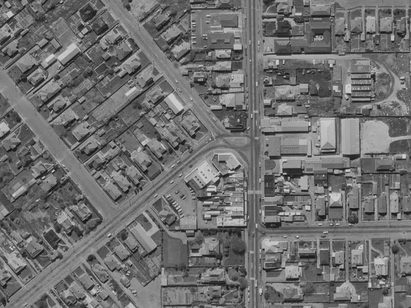 148 Somerfield Street from the air, 1970-1974