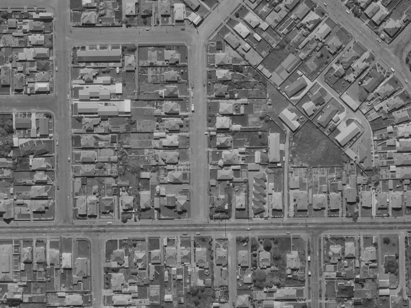 10 Seddon Street from the air, 1970-1974