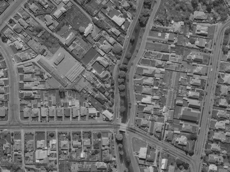 289 Eastern Terrace from the air, 1970-1974