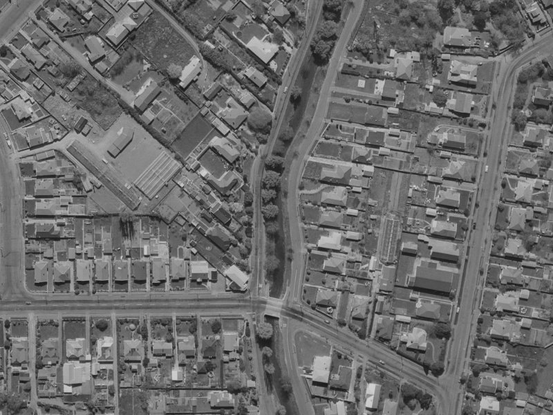 269 Eastern Terrace from the air, 1970-1974