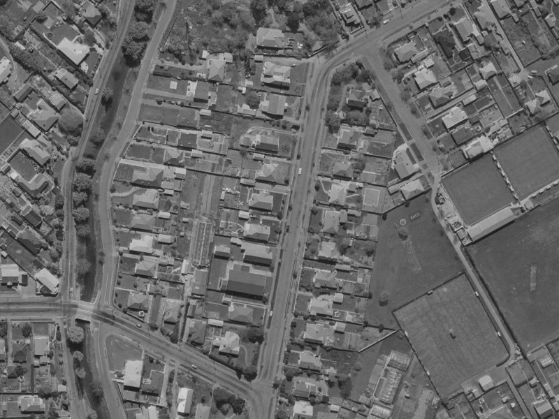 53 Saint Martins Road from the air, 1970-1974
