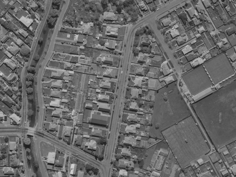 53 St Martins Road from the air, 1970-1974