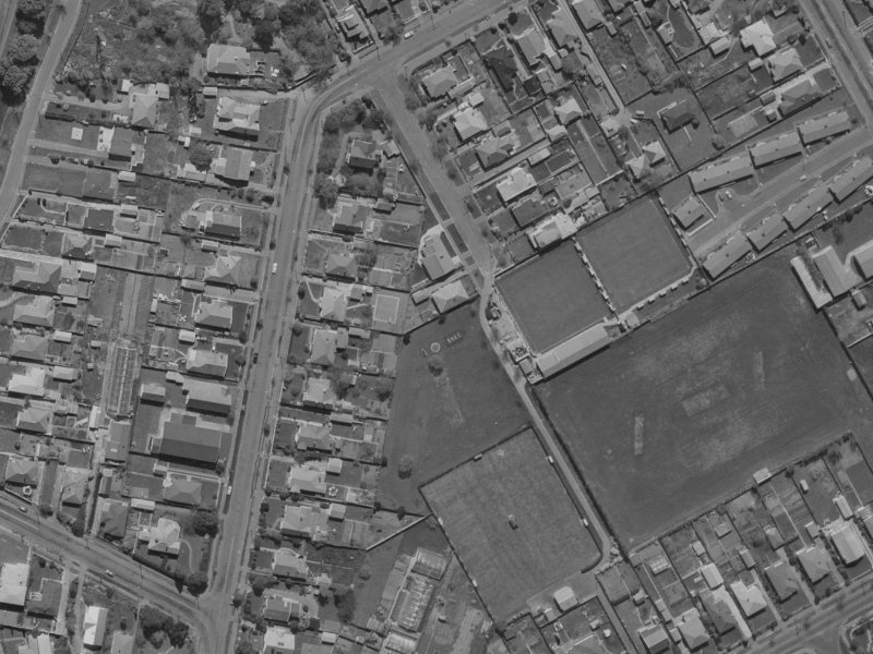 12 Clouston Street from the air, 1970-1974