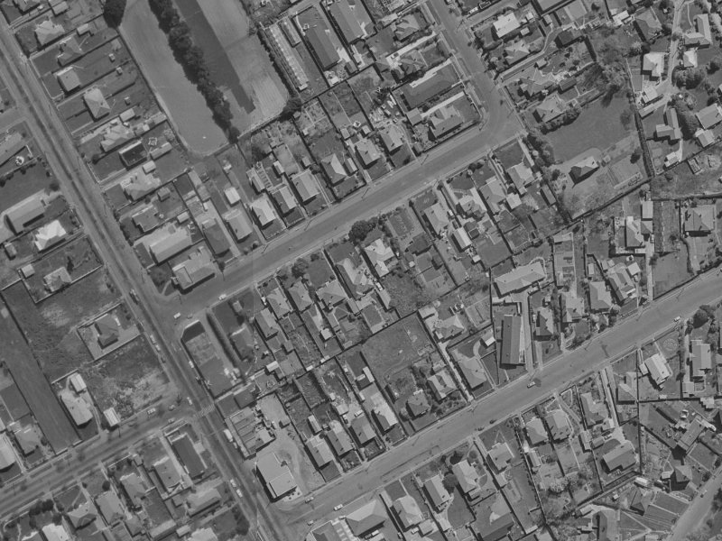24 Wades Avenue from the air, 1970-1974