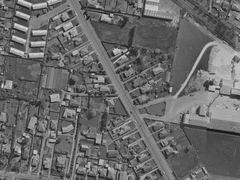 226 Opawa Road from the air, 1970-1974