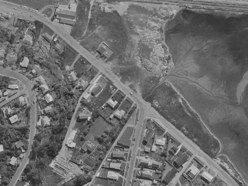36 McCormacks Bay Road from the air, 1970-1974