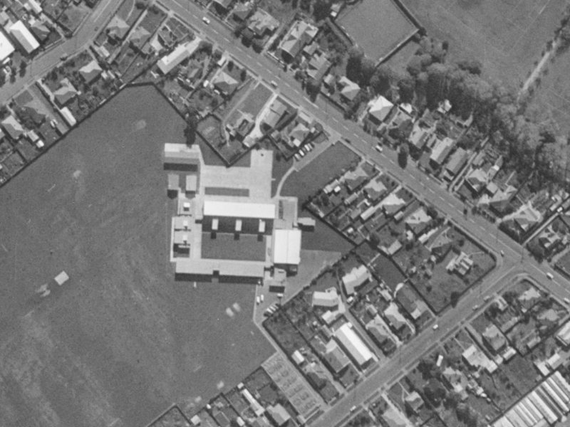 50 Hoon Hay Road from the air, 1970-1974