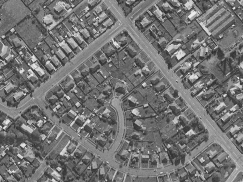 12 Gleig Place from the air, 1970-1974