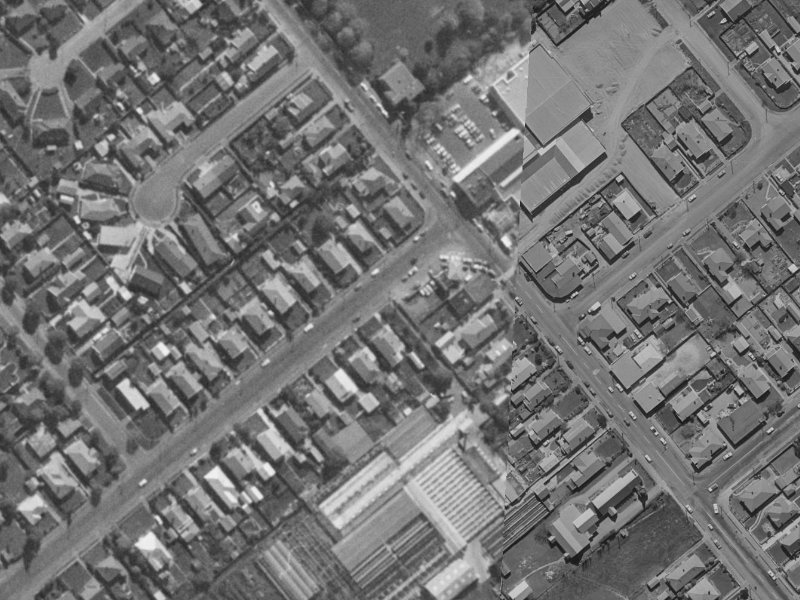 90 Stourbridge Street from the air, 1970-1974
