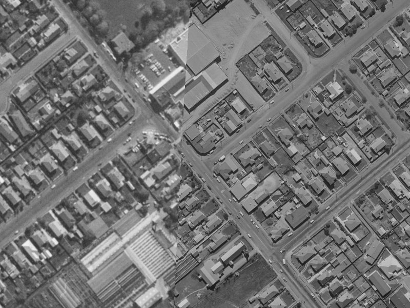 250A Barrington Street from the air, 1970-1974