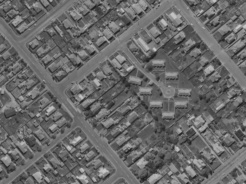 72 Selwyn Street from the air, 1970-1974