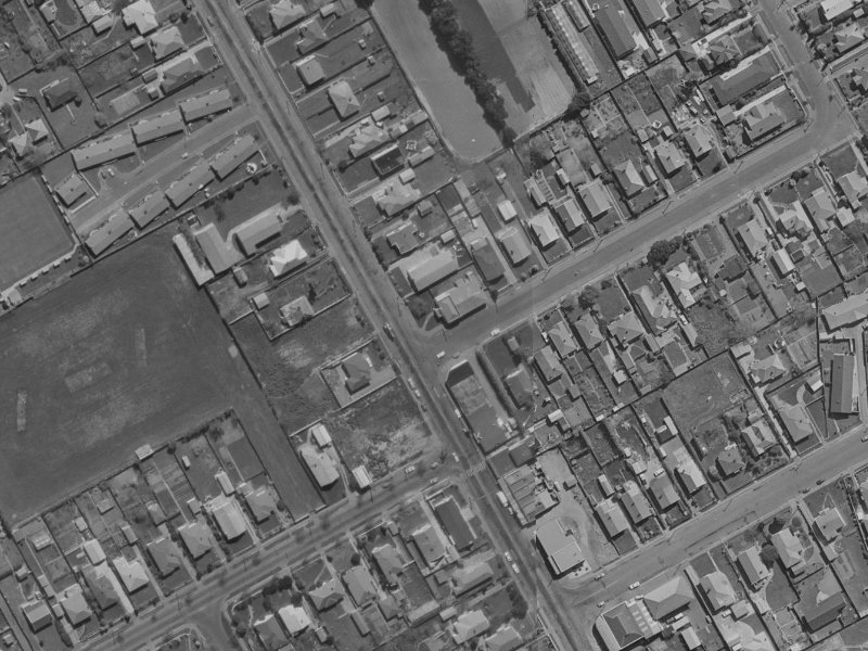 12 Wades Avenue from the air, 1970-1974