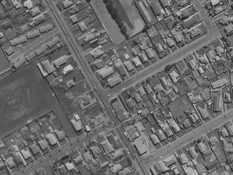 122 Wilsons Rd S from the air, 1970-1974