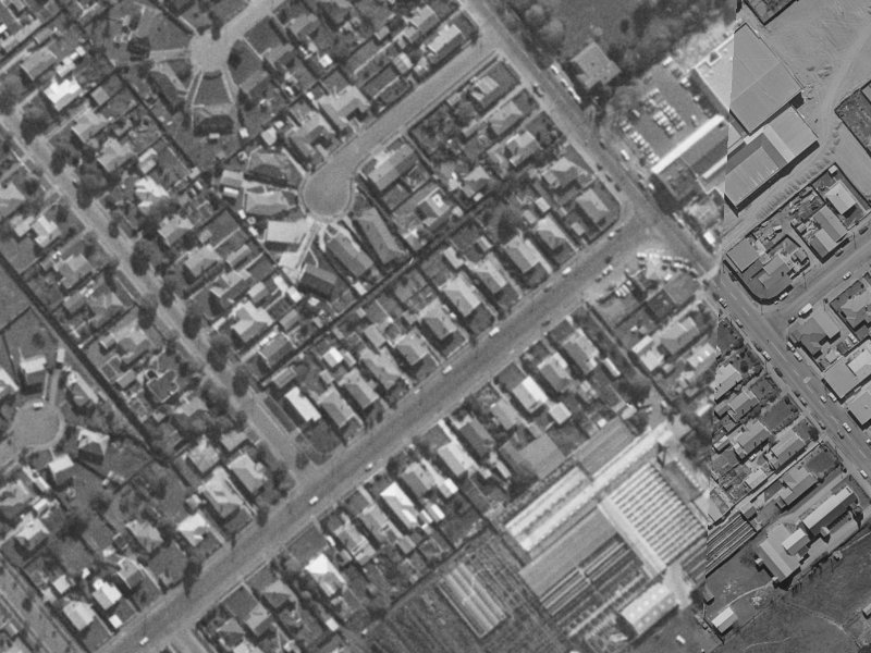 83 Stourbridge Street from the air, 1970-1974