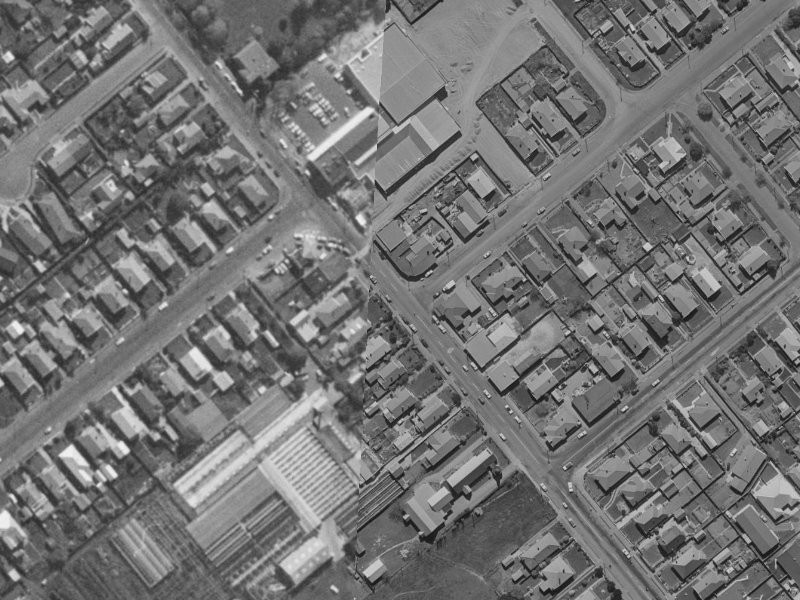 245A Barrington Street from the air, 1970-1974