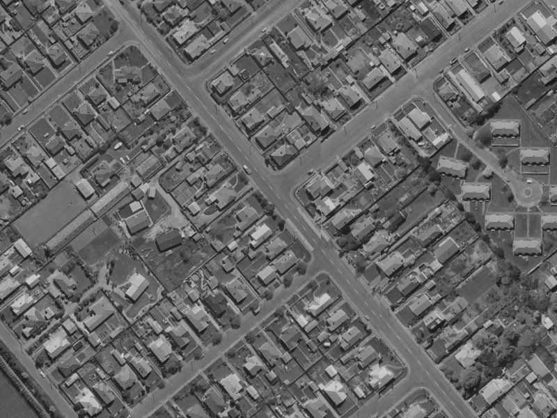 97 Selwyn Street from the air, 1970-1974