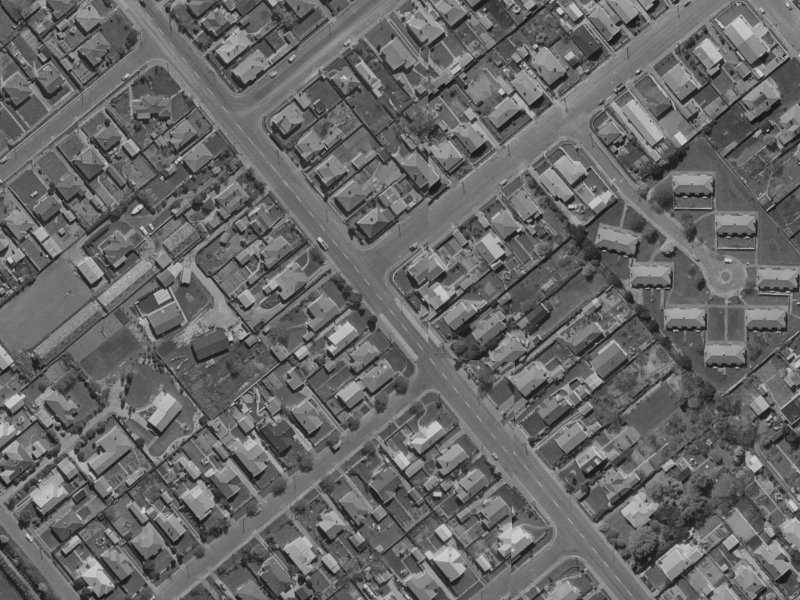 80 Selwyn Street from the air, 1970-1974