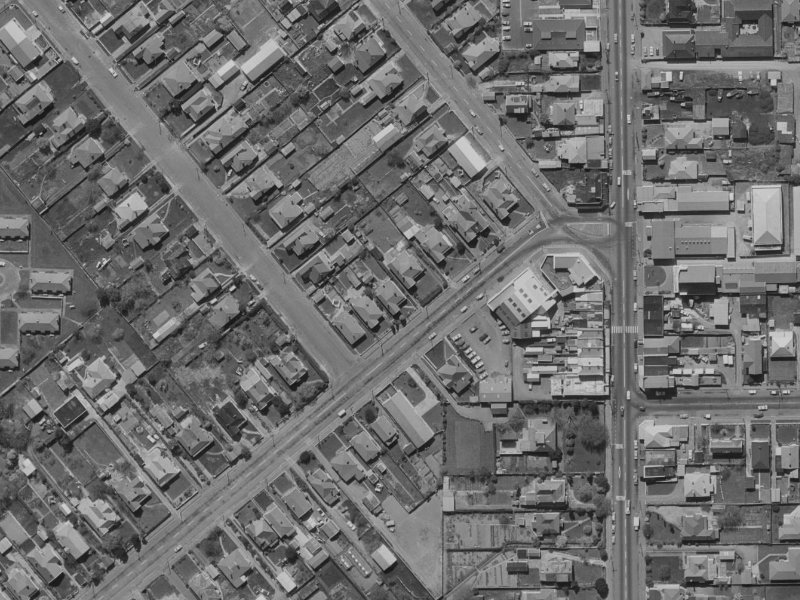 131 Somerfield Street from the air, 1970-1974