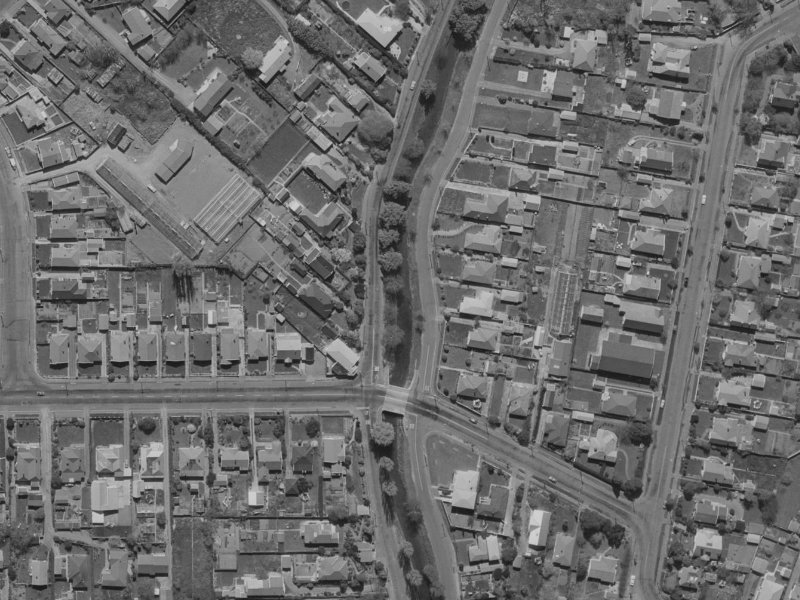 285 Eastern Terrace from the air, 1970-1974