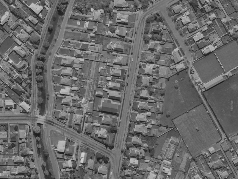 51 St Martins Road from the air, 1970-1974