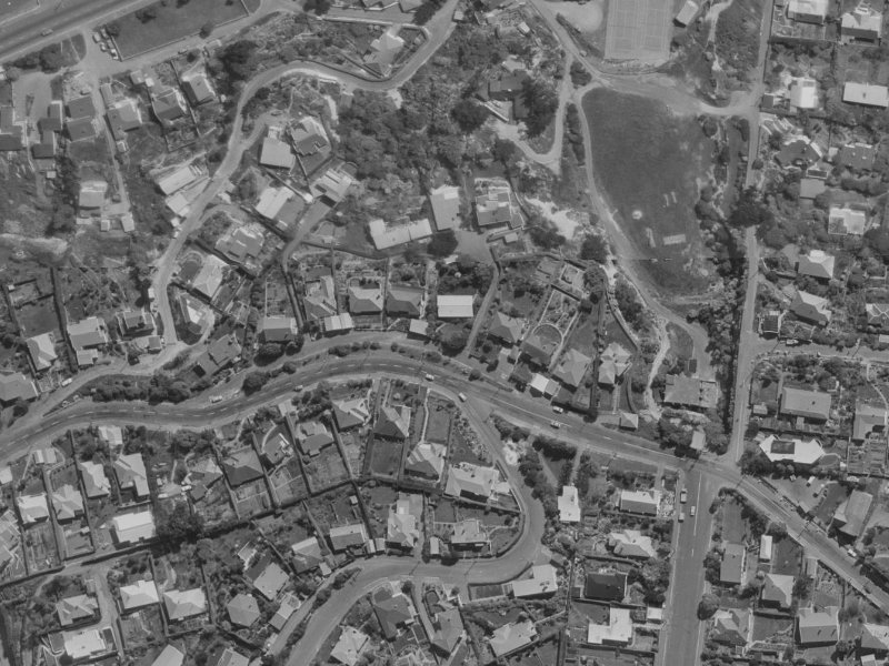 49 Saint Andrews Hill Road from the air, 1970-1974