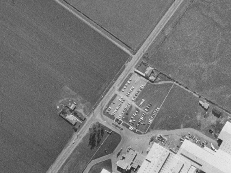 240–278 Shands Road from the air, 1970-1974