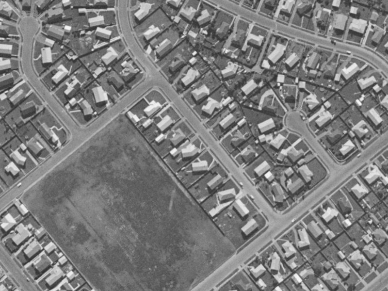 Harling Avenue from the air, 1970-1974