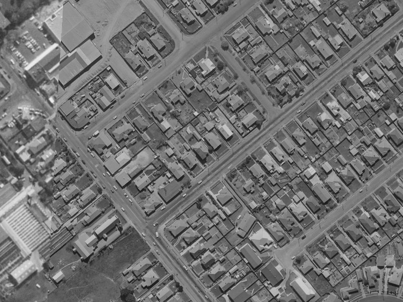 9 Milton Street from the air, 1970-1974