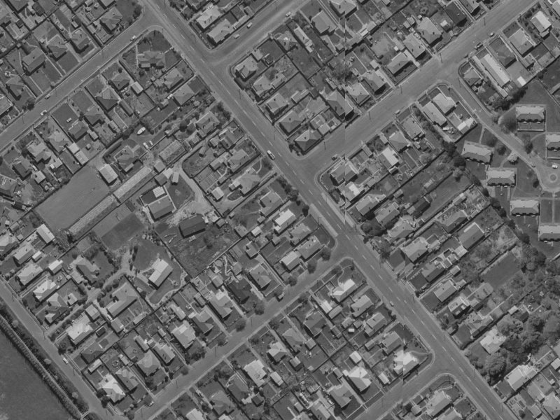 85 Selwyn Street from the air, 1970-1974