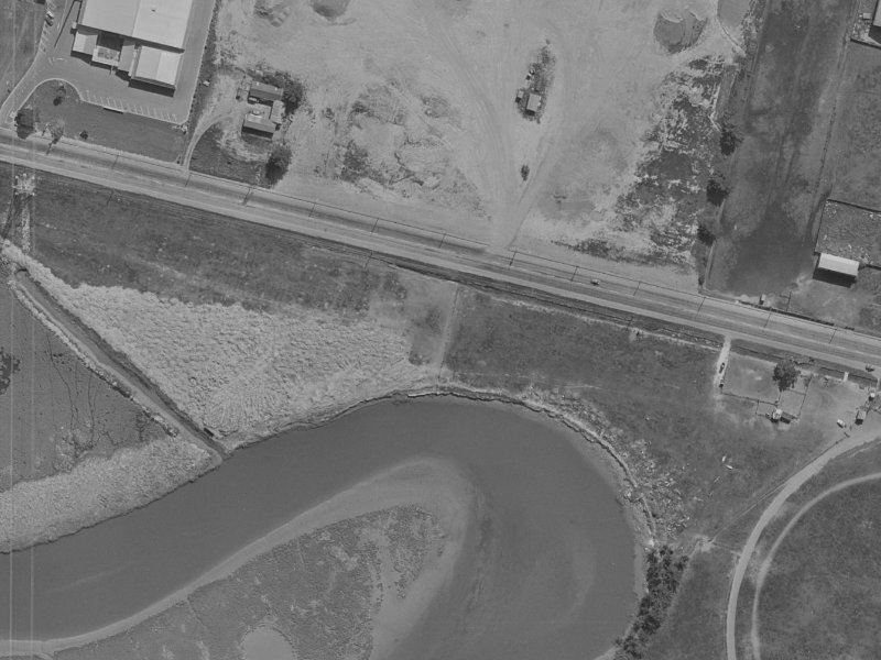 1004 Ferry Road from the air, 1970-1974