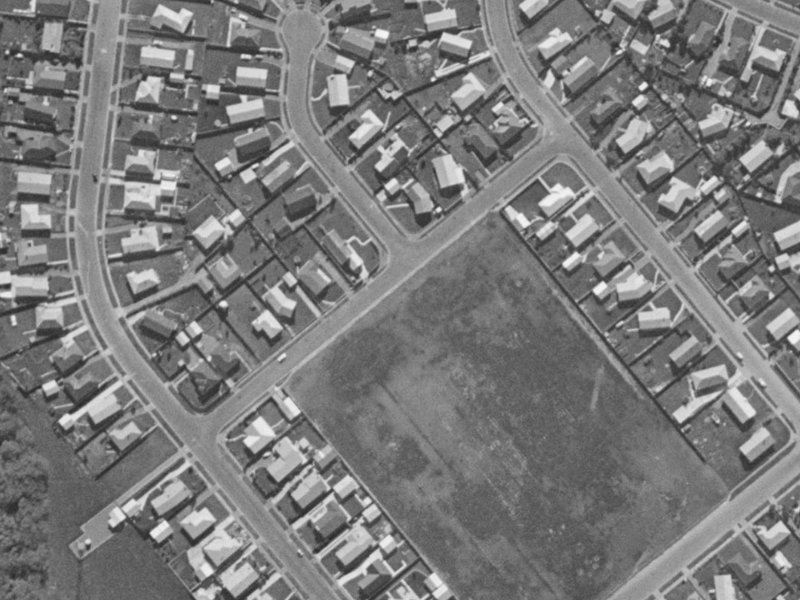 Bean Street from the air, 1970-1974