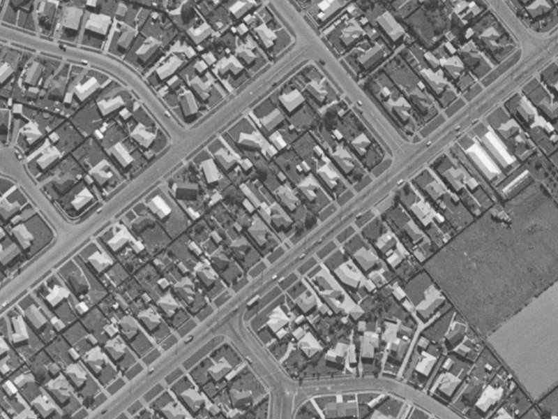 120 Halswell Road from the air, 1970-1974