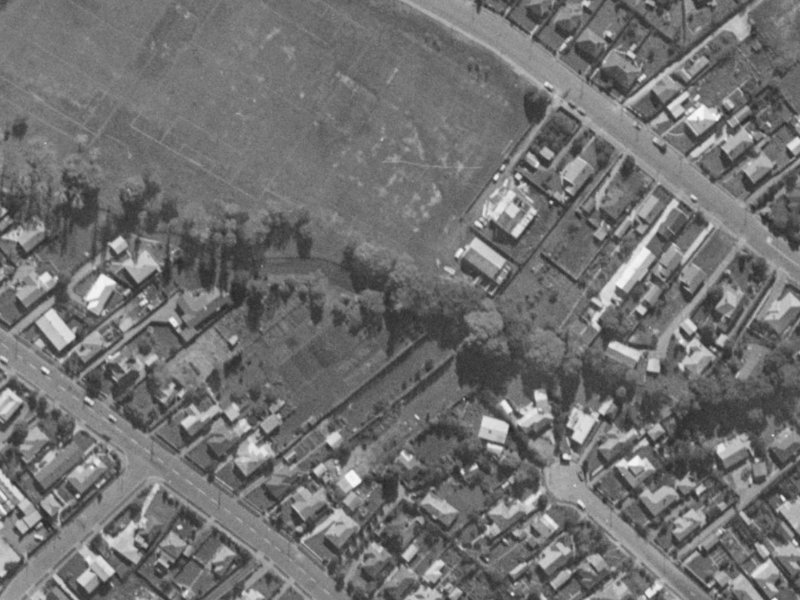 6 Penny Lane from the air, 1970-1974