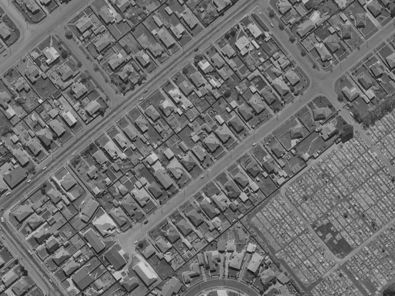 17 Roker Street from the air, 1970-1974