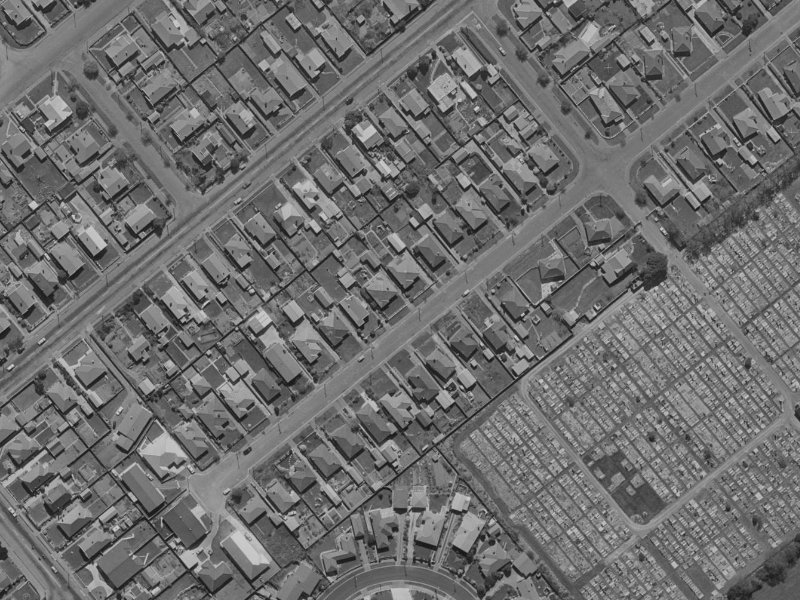 23 Roker Street from the air, 1970-1974