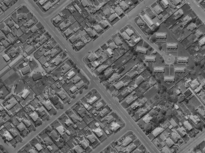 74 Selwyn Street from the air, 1970-1974