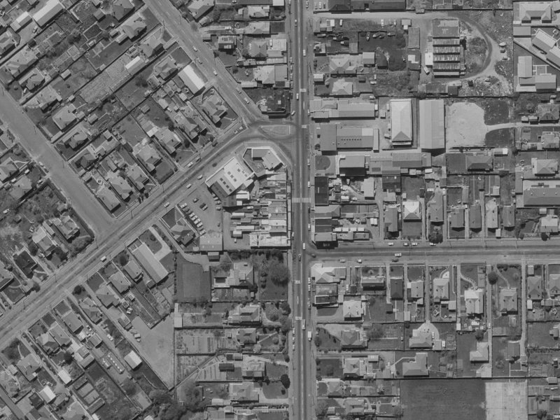 141A Colombo Street from the air, 1970-1974