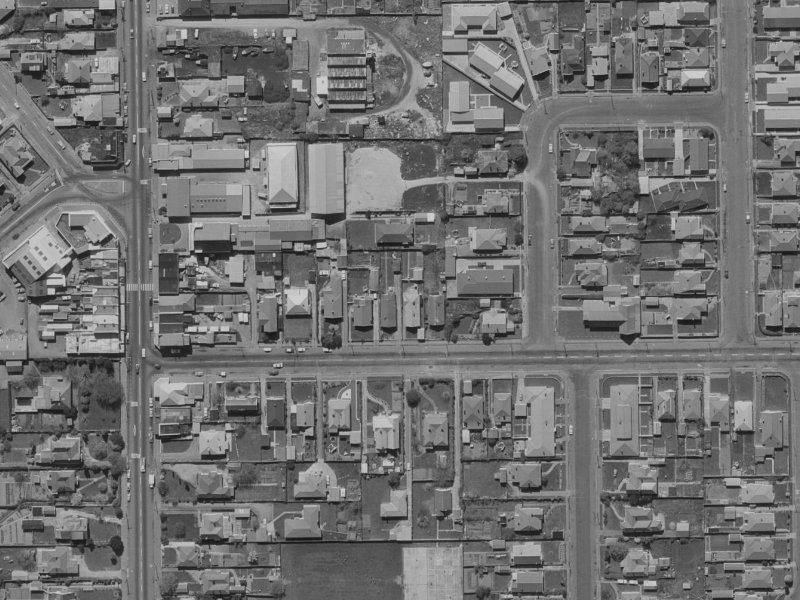 23 Tennyson Street from the air, 1970-1974