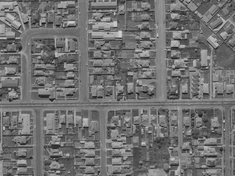 61 Tennyson Street from the air, 1970-1974