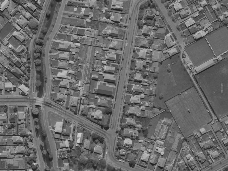 43 St Martins Road from the air, 1970-1974