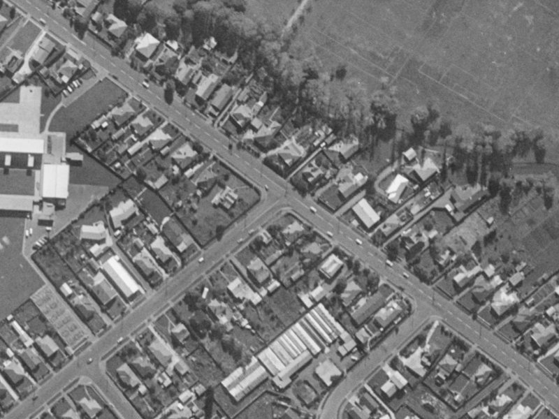 66 Hoon Hay Road from the air, 1970-1974