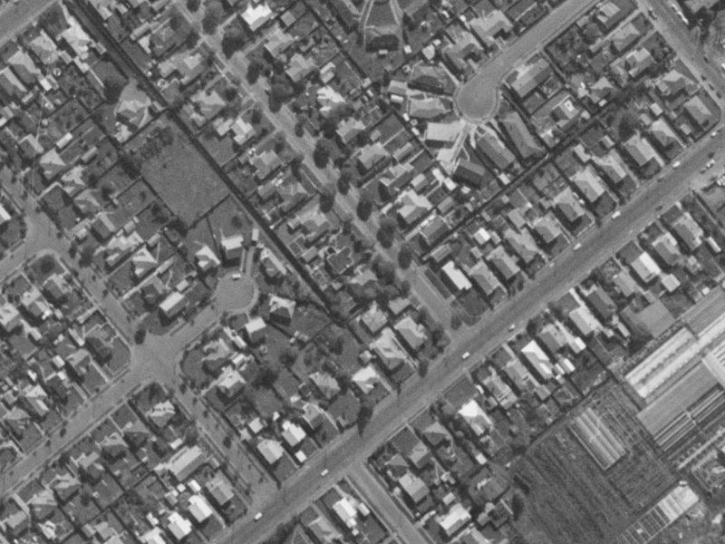 15 Therese Street from the air, 1970-1974