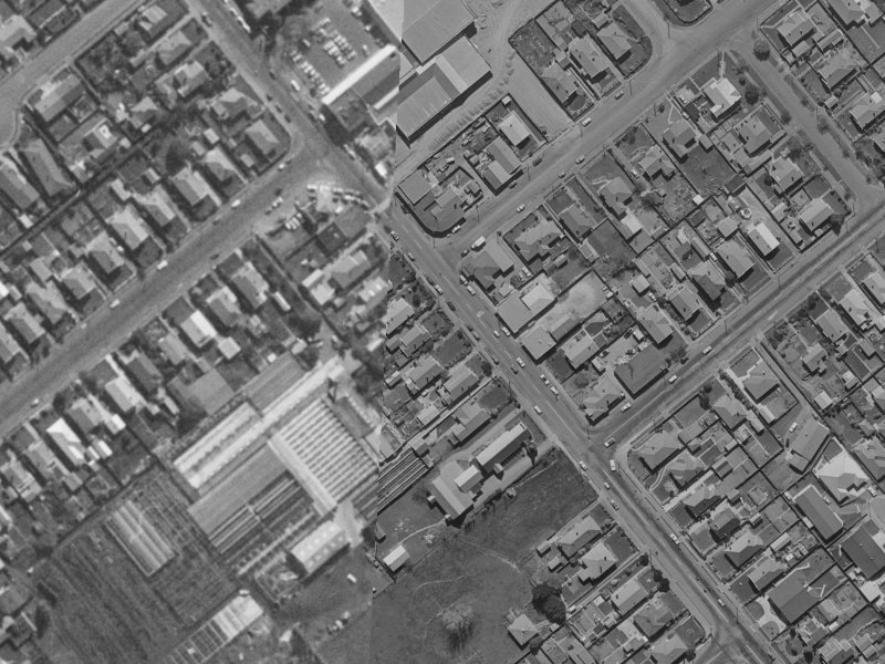 241 Barrington Street from the air, 1970-1974