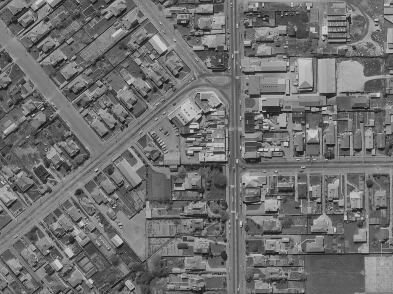 133R Colombo Street from the air, 1970-1974